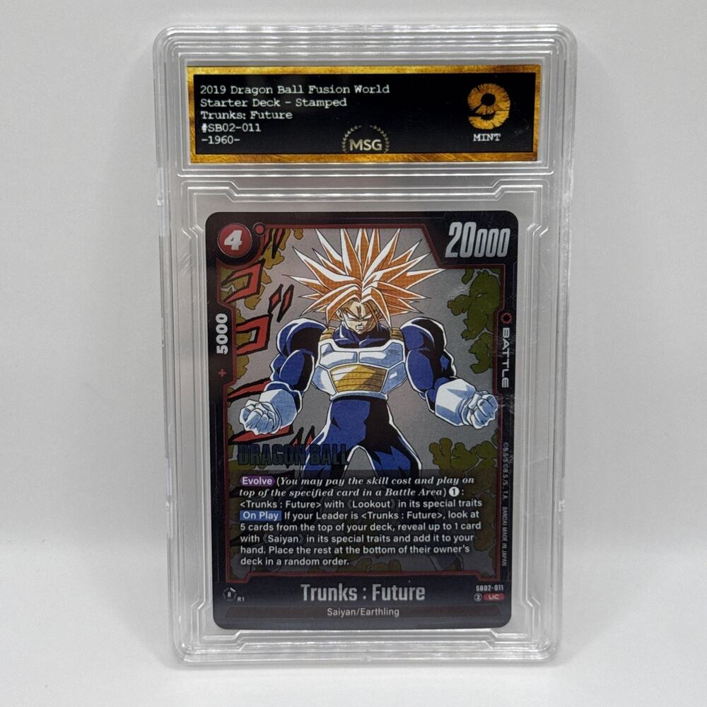 Dragon Ball Fusion World Manga Booster 02 UC Uncommon - Trunks Future Graded 9